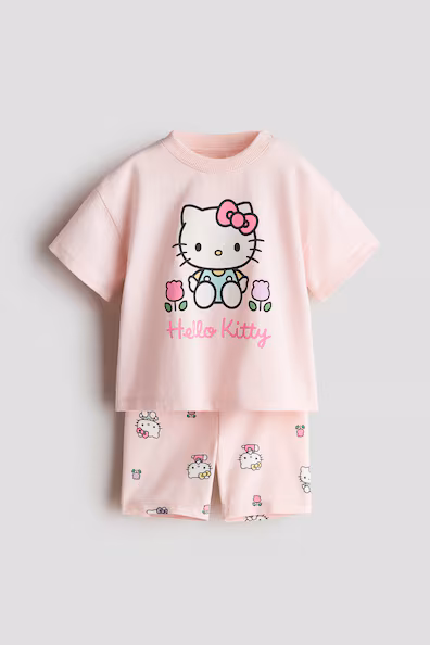 Комплект из 2 предметов из хлопка с принтом