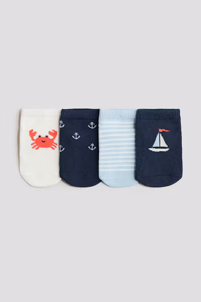 Набор из 4 пар низких носков