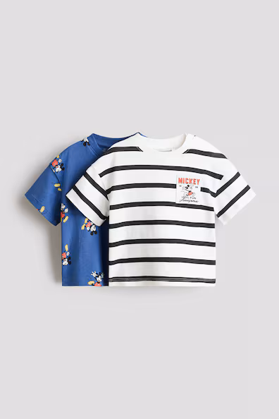 Пакет из 2 футболок с принтом