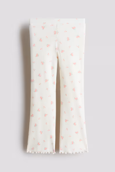 Брюки-леггинсы с расклешенным низом- Заказать в России