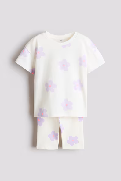 Двухштучный костюм из хлопкового джерси