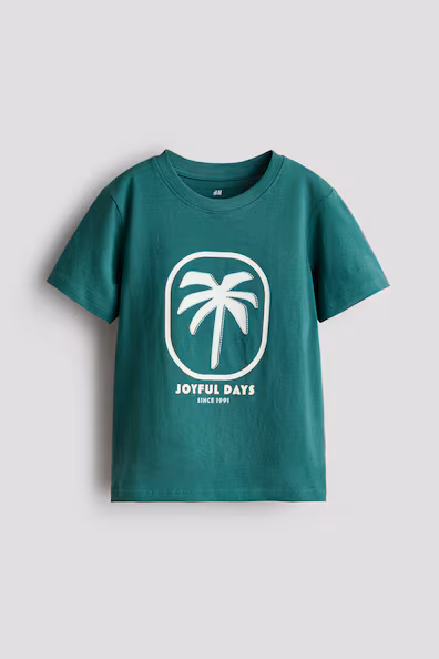 Футболка из хлопка с принтом