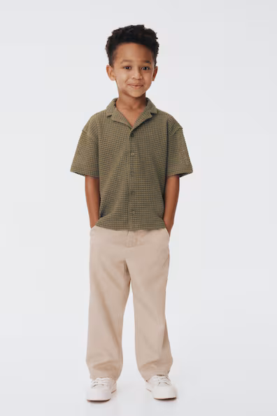 Свободные хлопковые брюки-чиносы- Заказать в России