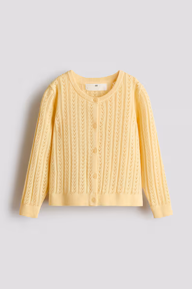 Кардиган из хлопковой пенье вязки- Заказать в России