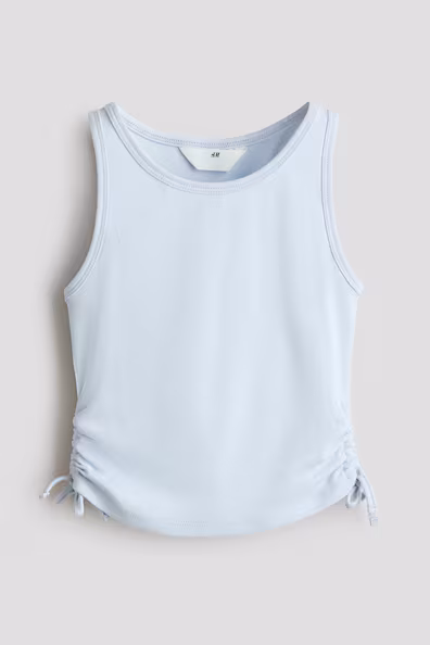 Топ без рукавов со складками- Заказать в России