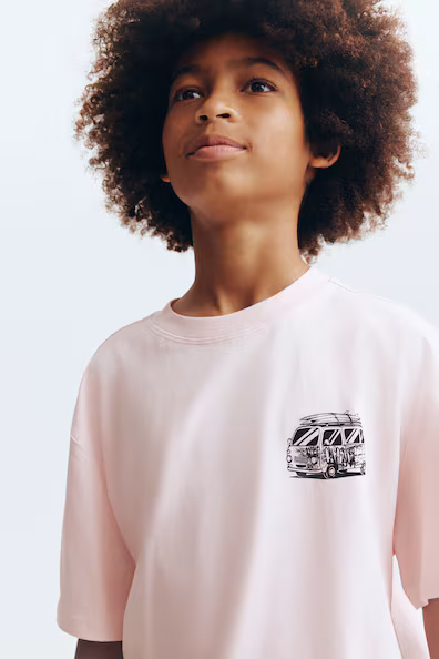 Футболка из хлопка с принтом- Заказать в России