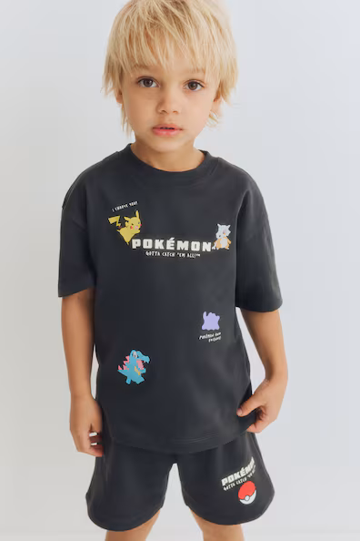 Комплект из 2 предметов с принтом