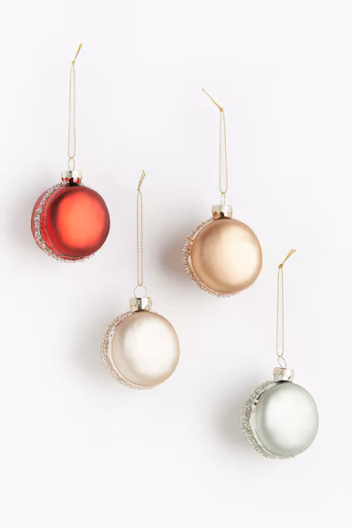 Набор из 4 рождественских украшений в форме макарон- Заказать в России