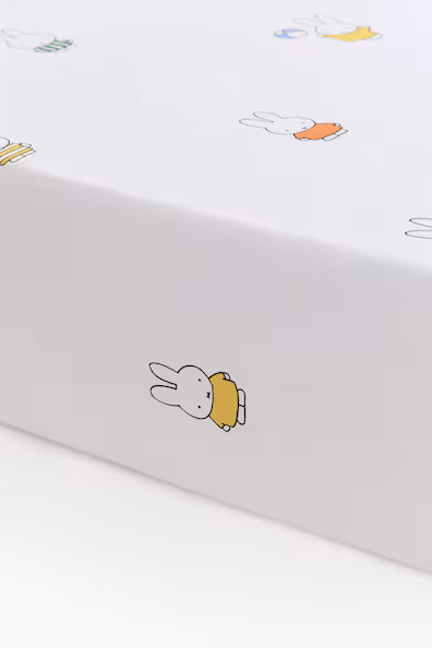 Простынь-кейс из хлопка с принтом- Заказать в России