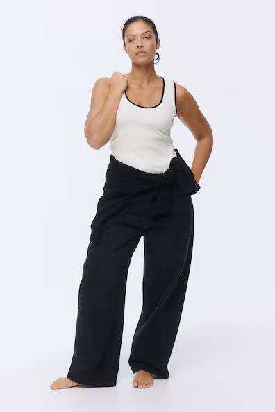 H&M Топ без рукавов из рубчика хлопка