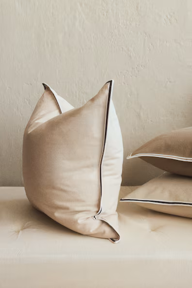 Подушка-чехол из хлопчатобумажного холста- Заказать в России