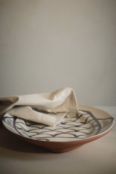 Ручная роспись терракотовой тарелки- Заказать в России