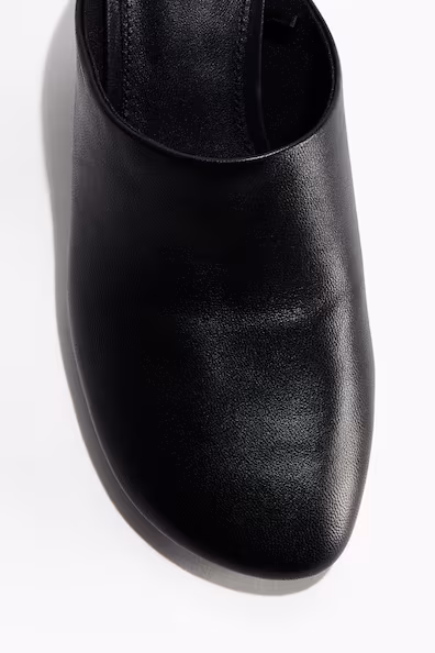 H&M Туфли из кожи с каблуком-котенком купить с доставкой.