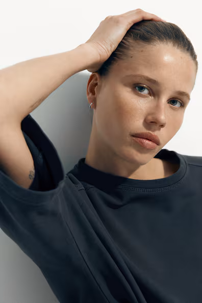Футболка с короткими рукавами из хлопка, h&m- Заказать в России
