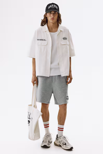 Шорты из трикотажа relaxed fit