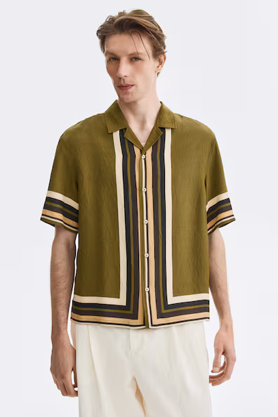 Рубашка курортного стиля relaxed fit