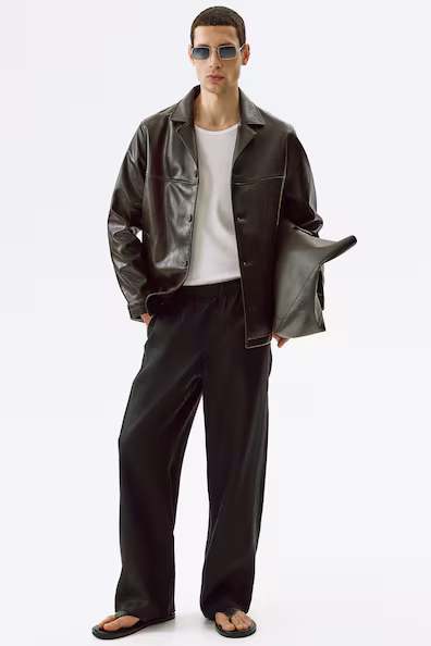 Брюки loose fit из льна- Заказать в России
