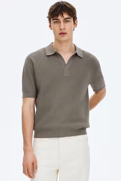H&M Поло из вязаного полотна REGULAR FIT