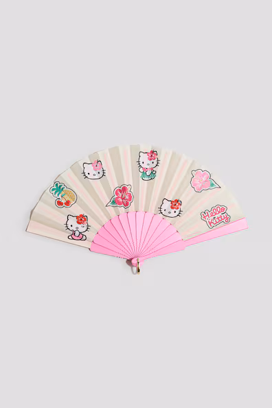 Веер с мотивом hello kitty