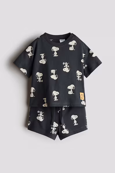 Комплект из 2 предметов с принтом h&m
