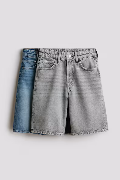 Набор из 2 шорт из денима baggy fit- Заказать в России