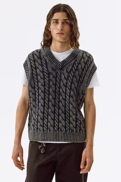 Комфортный хлопковый жилет relaxed fit