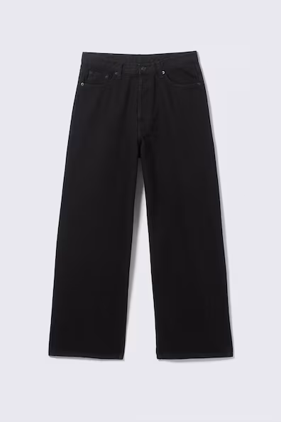 Унисекс джинсы astro средней посадки широкого кроя h&m