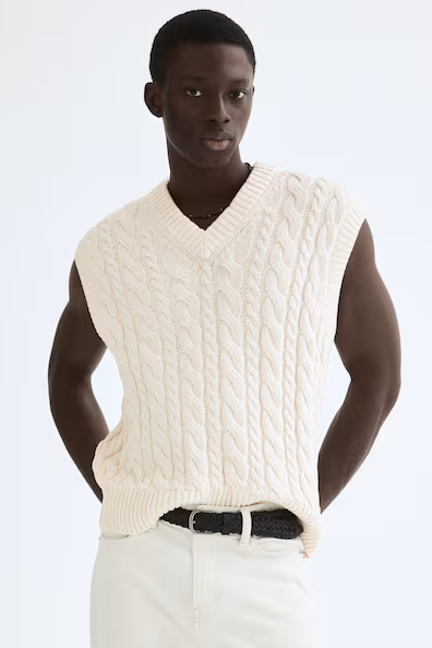 Жилет из хлопковой ткани комфортного кроя- Заказать в России