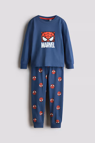 Pijama estampado em algodão