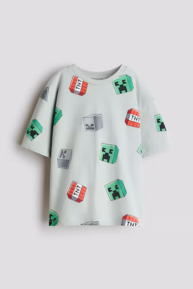 T-shirt oversize estampada