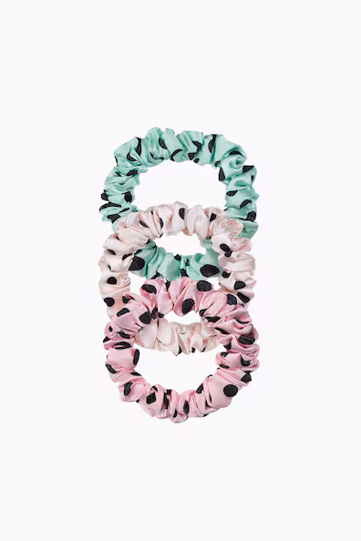 Набор из 3 резинок для волос с принтом pack de 3 scrunchies estampados h&m