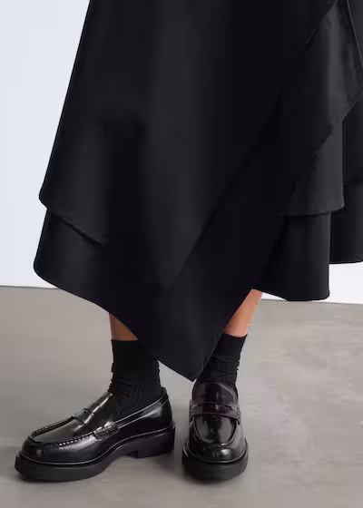 H&M Объемные кожаные мокасины