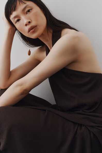 H&M Платье халтер с завязкой