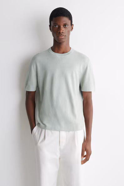 Вязаная льняная футболка h&m- Заказать в России