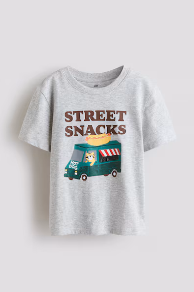 H&M Футболка из хлопка с принтом