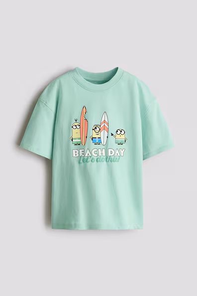 H&M Футболка OVERSIZE с принтом