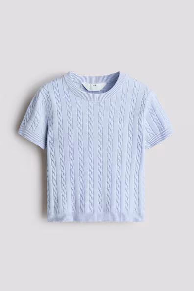 H&M Короткий свитер из скрученной ткани