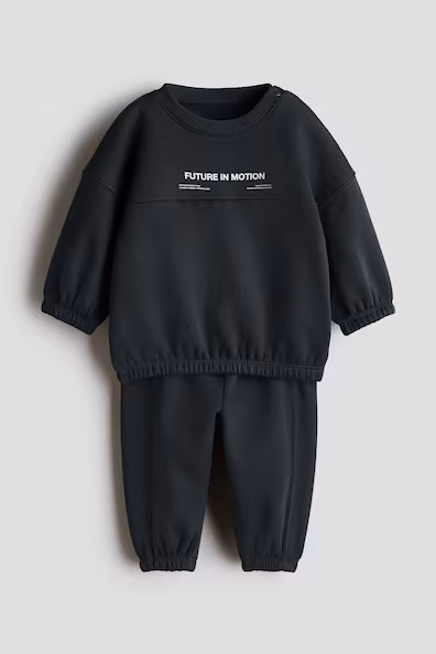 H&M Комплект из 2 предметов из ткани молетон