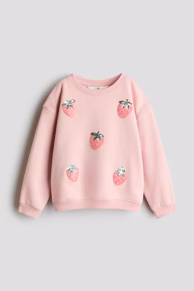 H&M Свитшот с узором и внутренней теплой отделкой
