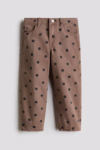 H&M Комфортные брюки из хлопкового саржи