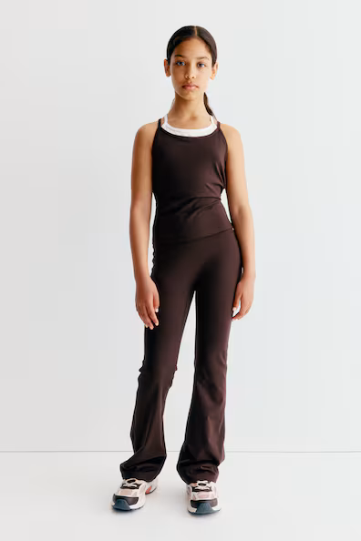 H&M Расклешённые йога-леггинсы с технологией SOFTMOVE™