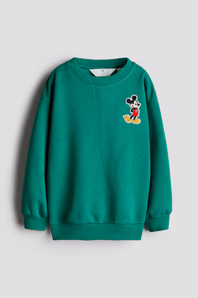 H&M Свитшот с принтом и теплой подкладкой