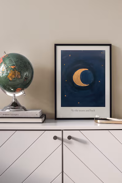 Постер golden moon- Заказать в России