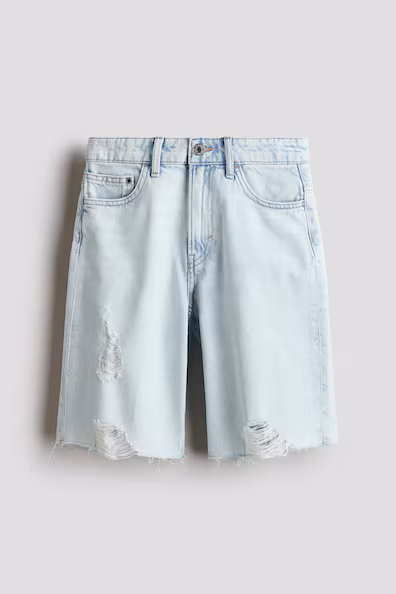 Джинсовые шорты baggy fit