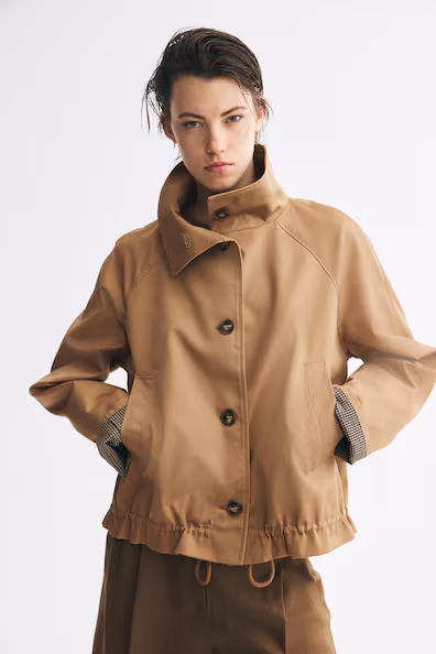 H&M Куртка из саржи с воротником-стойкой