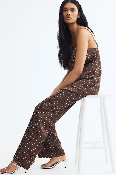 H&M Брюки PULL-ON из сатина