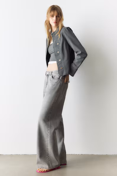 H&M Джинсы BAGGY с комфортной посадкой на талии
