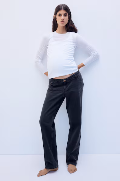 H&M Джинсы для беременных MAMA прямые с низкой посадкой