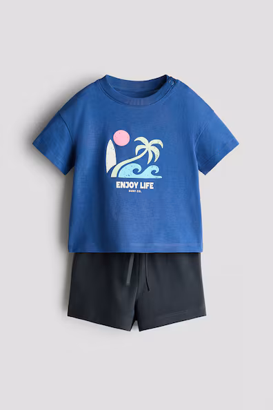 Комплект из 2 предметов из хлопка h&m