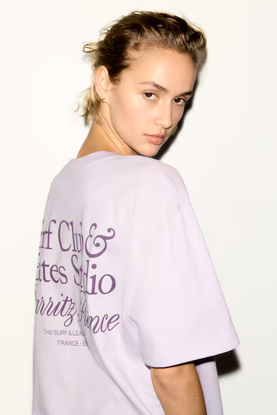 H&M Футболка оверсайз H&M